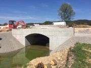 Extension d'un ouvrage hydraulique sur la RD1 - Vallon Pont d'Arc - Ouvrage terminé