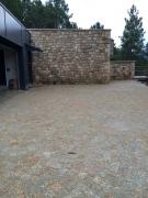 Réalisation de pavage en granit 10x10 - Sud Ardèche